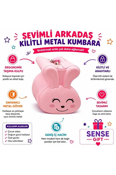 Sense Kilitli Metal Kumbara S-265-PE