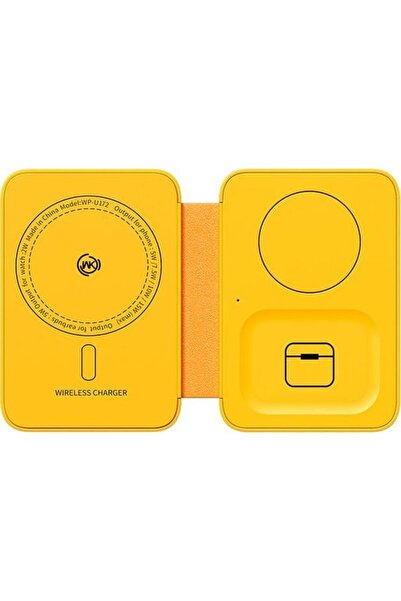 wekome Încărcător WP-U172 - Încărcător wireless 3 în 1 cu MagSafe pentru iPho...
