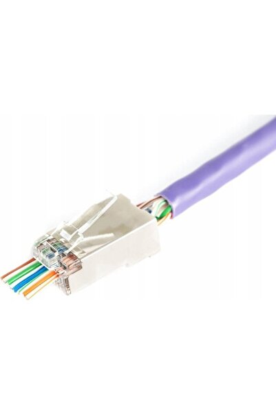 Digitus Conector RJ45 (8P8C) cu trecere prin orificiu, Cat. 6, ecranat, AWG 2...
