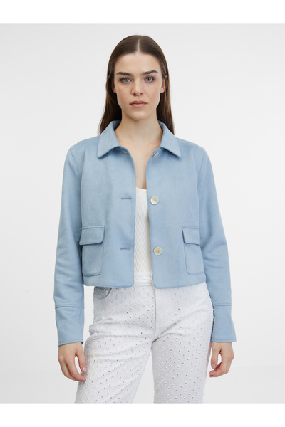 ORSAY Blue women's suede jacket