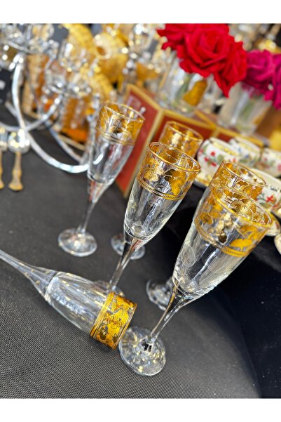 hediye ESTERHOMEDECOR Yaldızlı kahve yanı bardağı