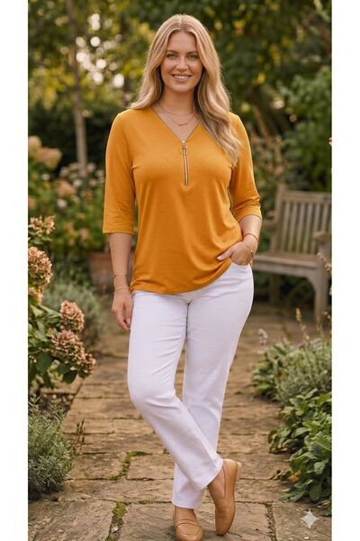 EMZAGİYİM Zippered Blouse