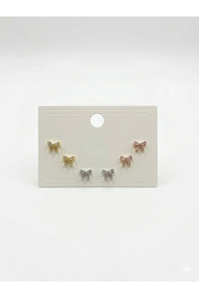 eco port Sweet Tiny Bowknots Six-Piece Earrings - Kp00667