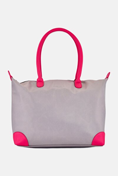 Kenneth Cole Women Hardware Logo Tote Bag, Grey