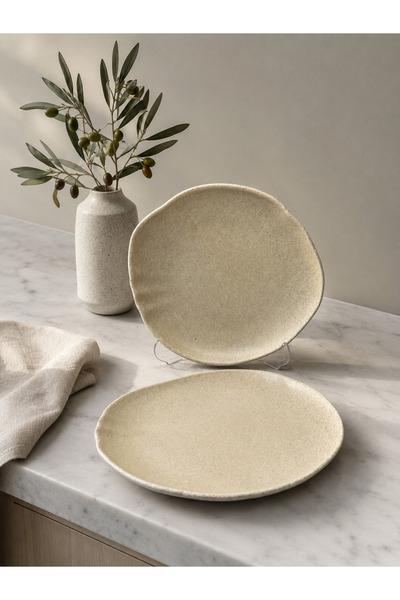 Choice 2'li Sahara Tone Oval Tabak 20 cm servis-sunum-kahvaltı-Peynir-şarküte...