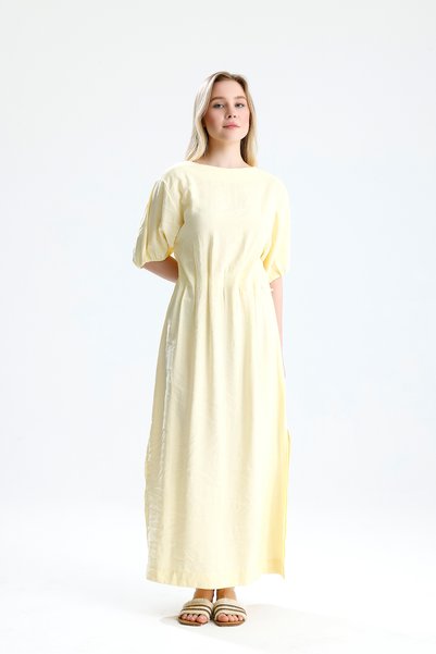muub's Orrehi̇d Tencel Long Dress with Elastic Waist and Slits