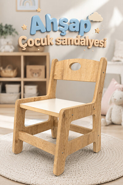 Hopiers Ahşap Çocuk Sandalyesi