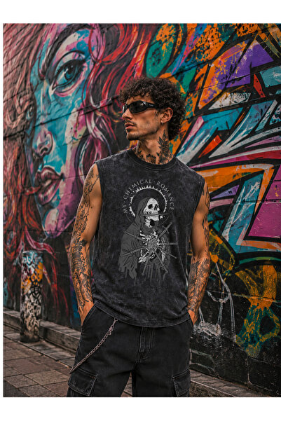 FREAK T-SHIRT Tricou cu imprimeu DTF My Chemical Romance Emo Vintage Zero Sleeve