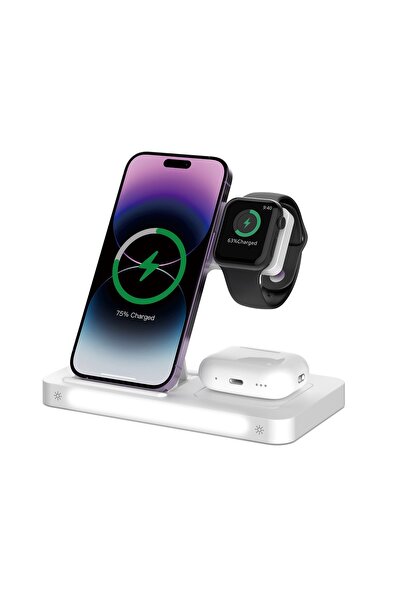 Devia Încălzitor cu inducție 3 în 1 Smart 15W alb cu lumină