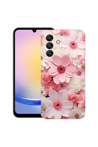 bestcase Θήκη TPU Ultra Slim για Samsung Galaxy A57, Ροζ και Λευκή Μαργαρίτα,...