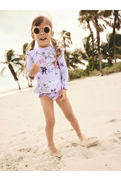 Next Baby Lilac Purple Floral SunSafe Swimsuit