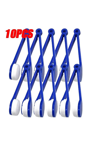 choice2 blue-10pcs 10/5/1pcs Portable Multifunctional Glasses Cleaning Rub Ey...