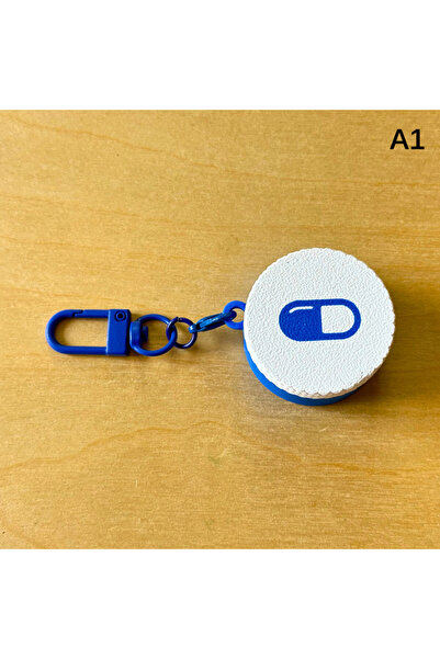 Choice8 علبة أدوية بلاستيكية صغيرة محمولة A1 مع سلسلة مفاتيح - علبة أدوية بتص...