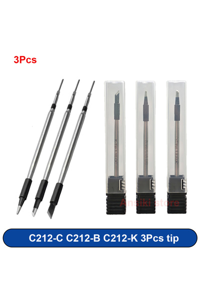 Choice1 C212-C B K tip ANSIKI C212 Portable USB lithium battery soldering iro...