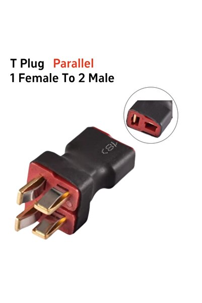 Choice6 T Parallel 1F 2M XT60 T Plug Parallel/Series Adapter Connectors 2 Mal...
