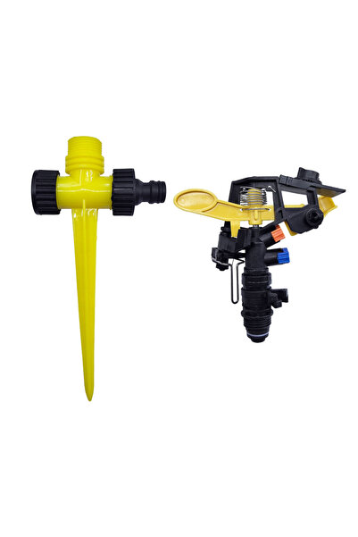 Choice Yellow Garden Agriculture Watering Nozzle Lawn Irrigation Watering 360...