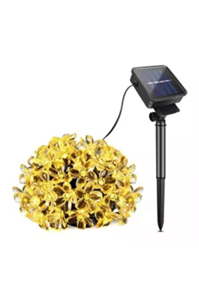 OEM Instalație solară de grădină cu flori de cireș și 50 de LED-uri alb cald