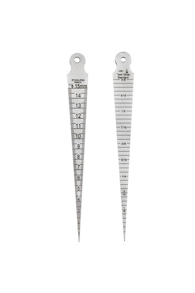 Choice Thickness 2mm A high-precision tapered gap gauge with a wedge-shaped f...