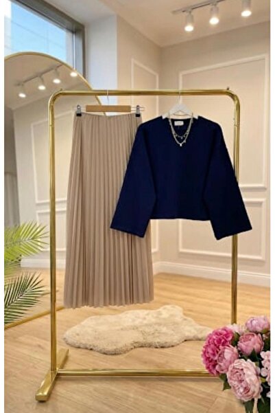 YEDİLALE Oy.Şo Salaş Bluz Pleated Skirt Dual Set