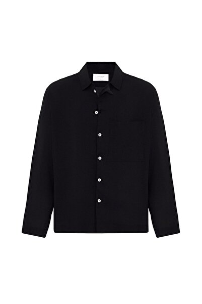 S13 Store Linen Blend Relax Fit Men's Shirt