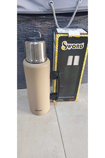 SWORD ترمس فولاذي سعة 1.5 لتر، يحافظ على السخونة لمدة 24 ساعة، والبرودة لمدة ...