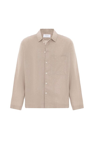 S13 Store Linen Blend Relax Fit Men's Shirt