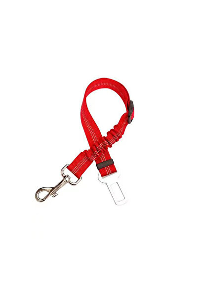 choice2 Red Pet Dog Seat Belt Adjustable Harnesses Lead Restraint Nylon Elast...