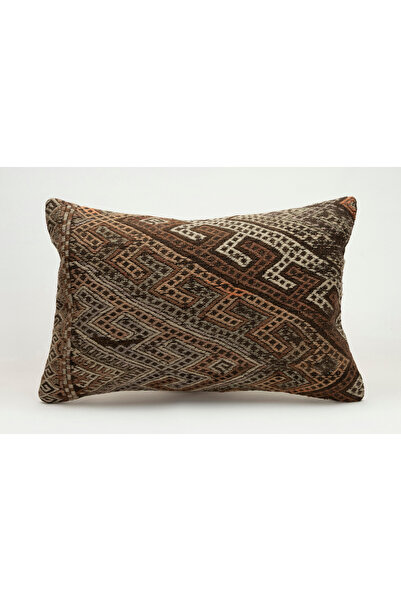 Kilim Whole Sale غطاء وسادة عتيق مصنوع يدويًا من السجاد القديم، 40×60 سم، صوف