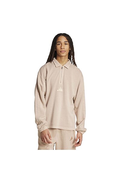 adidas Hanorac bărbătesc All SZN French Terry spălat, cu jumătate de fermoar,...