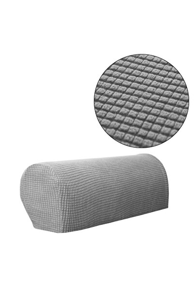 Choice9 Light Gray 2PCS/SET Sofa Armrest Covers Fleece Premium Armrest Covers...