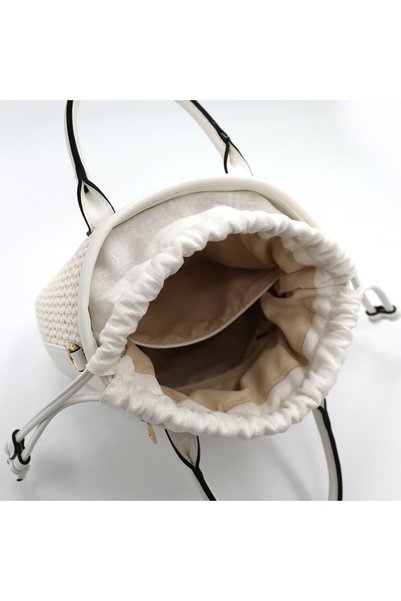 Marina Galanti Women's Cheremule Perforated Handbag - White
