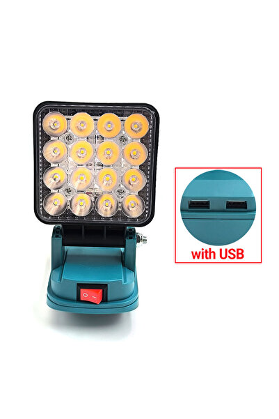 Choice with USB For Makita 14.4V 18V Li-ion Battery BL1830 BL1850 LED Light 3...