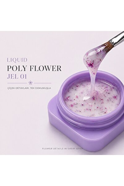 VB VIOLA BEAUTY LIQUID POLY FLOWER JEL - 07 ML ( Akışkan Kıvamlı Çiçek Parçac...