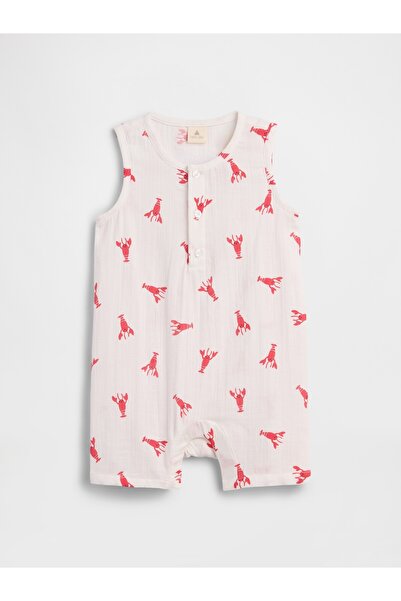 GAP Bebek Beyaz Gauze Tulum