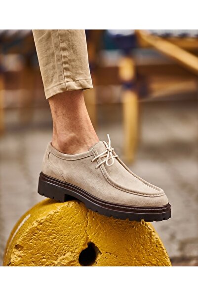 EXCLUSIVE STYLE Mocasini bej din piele ecologică - TIED