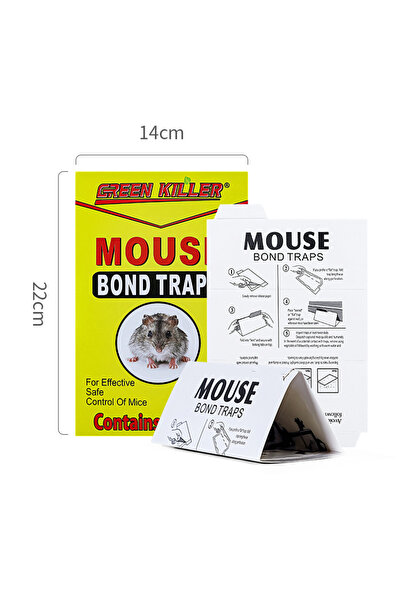 choice2 S 2pcs Indoor Strong Adhesive Fly Trap Mouse Sticker Cockroach Ant Tr...
