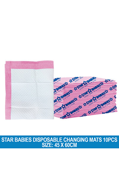 STAR BABiES - سجادة تغيير الحفاضات للاستخدام مرة واحدة - مقاس L - 45 × 60 سم ...