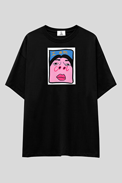 UmbraWear I Am Cool T-Shirt |   Unisex 100% Cotton Fun Face Printed Custom De...