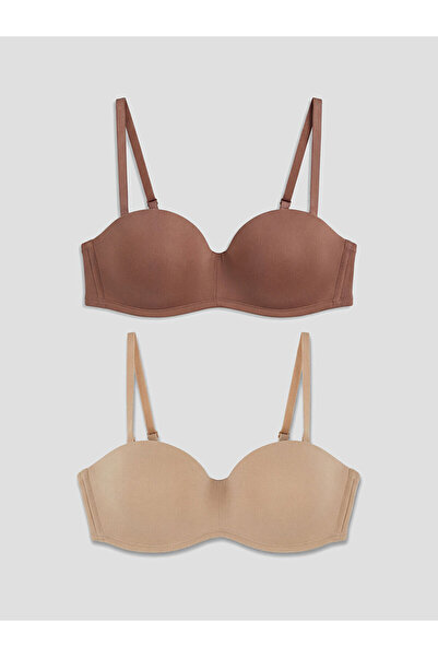 LC Waikiki Vizyon New Season Underwire Non-Padded Strapless Bra 2-Pack
