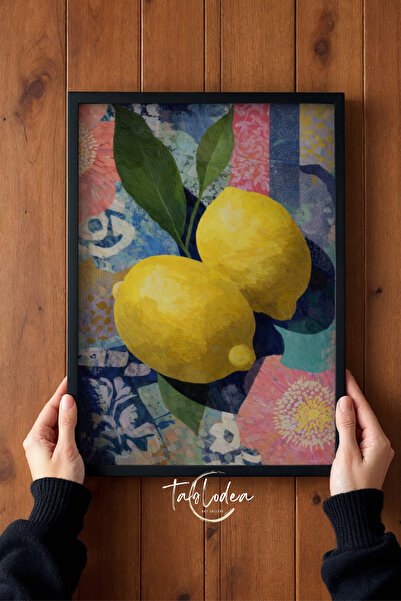 tablodea Td Amalfi Limoni Arte – Vintage Lemon Painting Mediterranean Wall De...