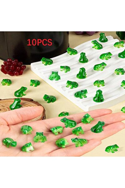 Choice 10pcs 10PCS Mini Resin Frog Figurines Set for Aquarium Decor,Terrarium...