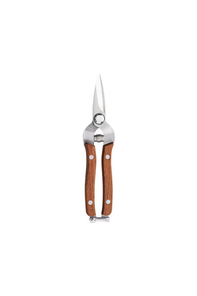 Choice Brown 19 Cm Straight-Blade Solid Wood Garden Pruning Shears – Manganes...