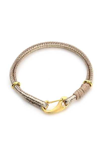 Choice4 Gold Simple Style Adjustable Leather Cord Charm Bracelets for Women L...