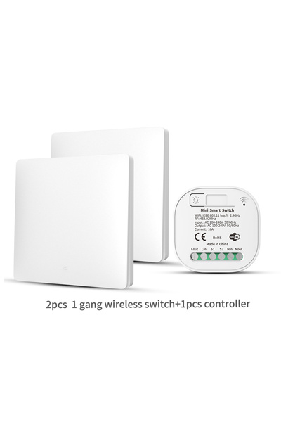Choice1 مفتاح إضاءة لاسلكي ذاتي التشغيل 2X1V1 W RF433، يعمل بالطاقة الحركية ب...