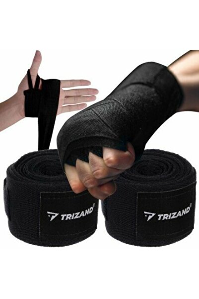 Trizand Set of 2 boxing wraps, Boxing Bandages 4m, black color