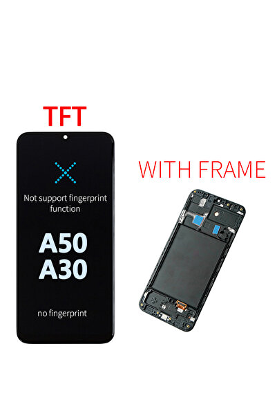Choice3 شاشة TFT مع إطار جديدة من نوع AMOLED لهاتف A50 A505F، شاشة LCD تعمل ب...