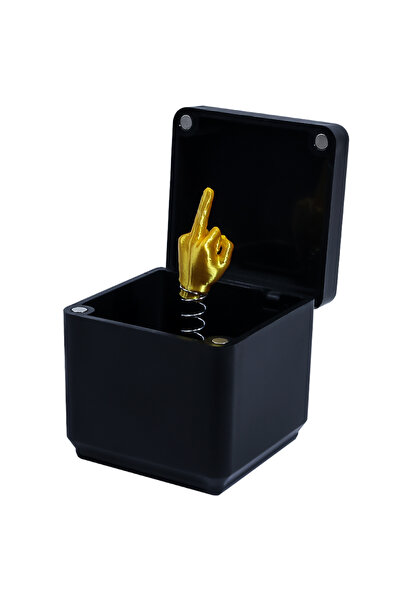 Choice 1PC 1PC Funny prank gift: A box containing a middle finger emoji; a hi...