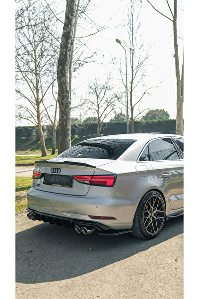 TMZ Garage Audi A3 8V Sedan 2016-2020 Arka Difüzör & Flap Seti | Komple Sport...