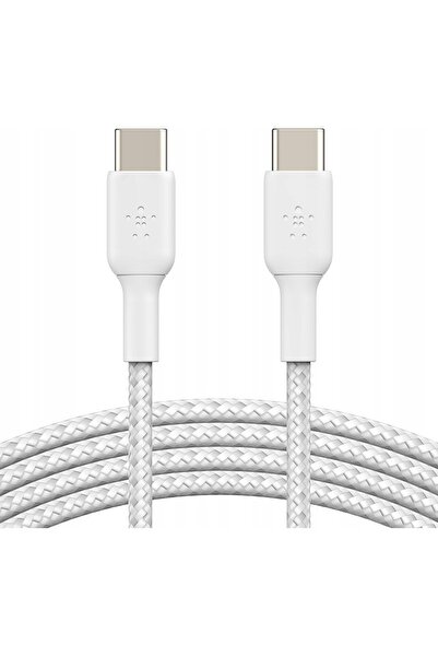 Belkin BOOST CHARGE braided Cab. USB-C/USB-C 15cm wh.CAB004BT0MWM