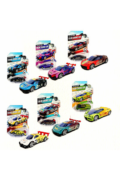 Choice3 6PCS Alloy car model 1:64 temperature sensitive color changing racing...